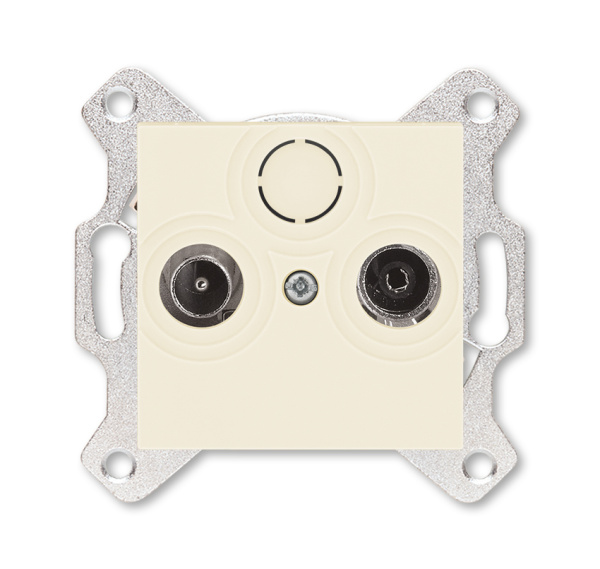 ABB EPJ Levit слоновая кость / белый Розетка TV-R, проходная, 7дБ, слоновая кость 2CHH083607A6017