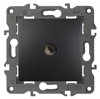 ЭРА 14-3102-05 Elegance Антрацит Розетка TV проходная