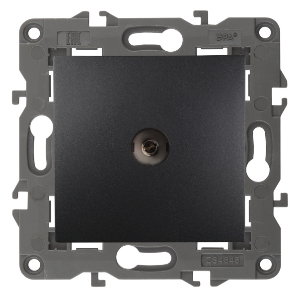 ЭРА 14-3102-05 Elegance Антрацит Розетка TV проходная