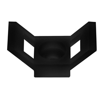 Площадка для крепления стяжки (ПС-2) 29x15 мм, черная, упаковка 100 шт. Rexant 07-2105