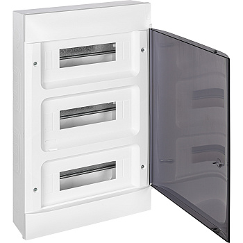 Legrand Practibox S Пластиковый щиток Навесной 3X12 Дымчатая дверь 135613