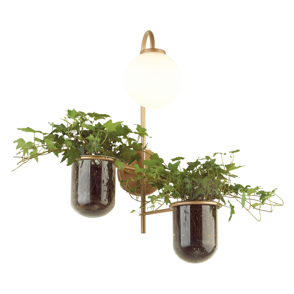 Купить Odeon Light 4682/1W ODL20 624 золото/белый Настенный светильник E14 1*40W 220V FLOWER