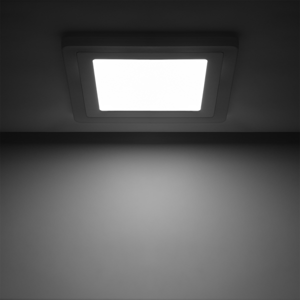 Купить Gauss Светильник Backlight кв 12+3W 960lm 4000K 180-265V IP20 монт Ø170 190*190*31мм 3 реж LED BL125