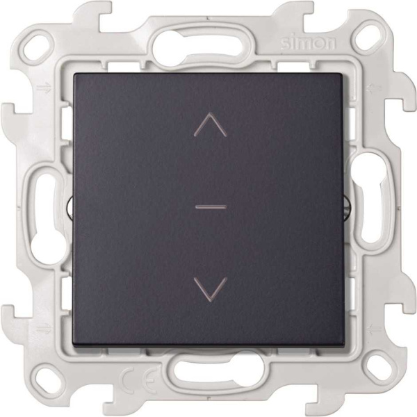Simon 24 Графит Выключатель жалюзи 3-позиционный 10A 250В~ 2420333-038