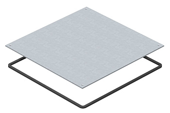 OBO Bettermann Крышка монтажного основания UZD250 влагозащитная 282x282x4 мм (сталь) 7400589