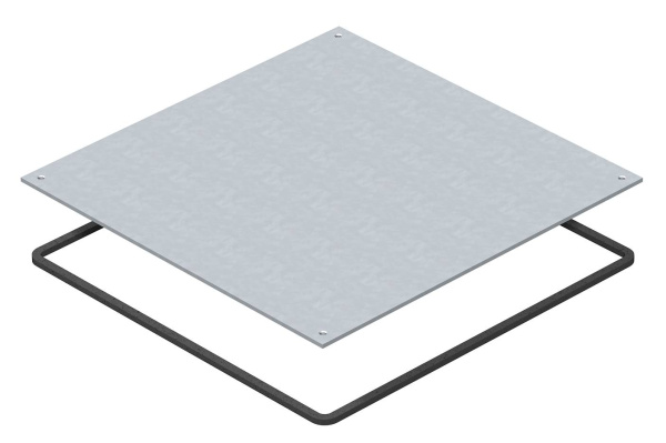 OBO Bettermann Крышка монтажного основания UZD250 влагозащитная 282x282x4 мм (сталь) 7400589