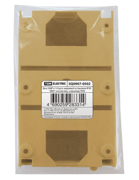 Купить TDM Бокс КМПн 1/4 для наружной установки IP20 "ЭКО" (сосна) инд. штрихкод SQ0907-0502