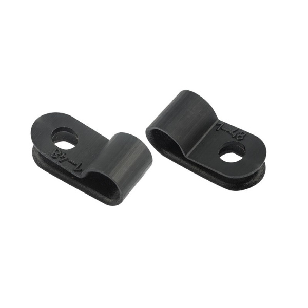 Кабельная скоба под винт 5 мм, черная, упаковка 50 шт. Rexant 07-4405-1