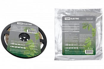 TDM Лента светодиодная SMD5050-60-20-12-144-RD 60LED/м, IP20, 12В, 14,4Вт, красный, SQ0331-0076