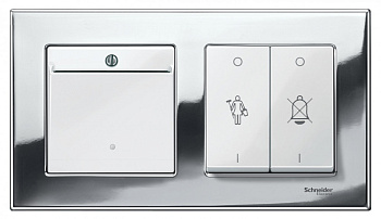 SE Merten SM M-Elegance Хром Рамка 2-ая MTN403239