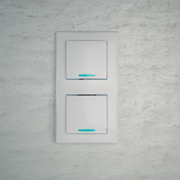 Купить SE Sedna Бел Переключатель 1-клавишный с подсветкой 16А (сх.6) SDN1500221