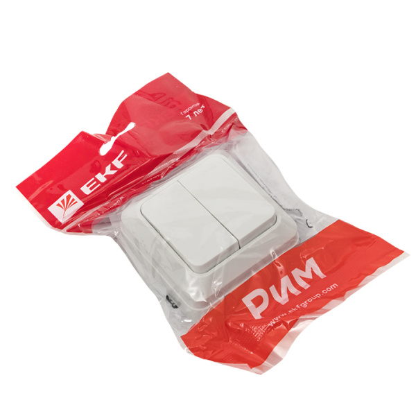 Купить EKF PROxima Рим Выключатель 2-клавишный 10А белый