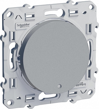 SE Odace Алюминий Переключатель 1-клавишный с подсветкой LED S53R263