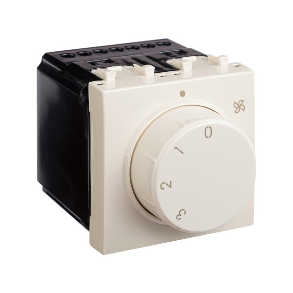 Купить DKC Механизм управления вентиляторами модульный, "Avanti", "Ванильная дымка", 2 модуля