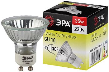 ЭРА GU10-JCDR (MR16) -35W-230V (галоген, софит, 35Вт, нейтр, GU10)