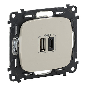 Legrand Vln-a Слоновая кость Зарядка USB A-C 754966