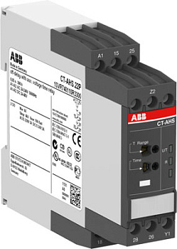 ABB Реле времени CT-ARS.21P (задержка на откл.) 24-240B AC/DC без вспом.напряжения, 0,05с..10мин, 2ПК, пруж.клеммы 1SVR740120R3300