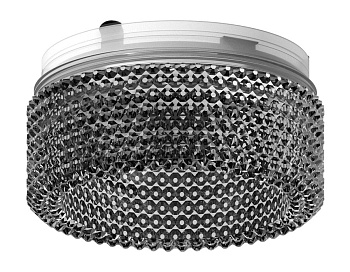 Ambrella Насадка передняя N6151 BK тонированный D60*H25mm Out20mm MR16 (для корпуса светильника)