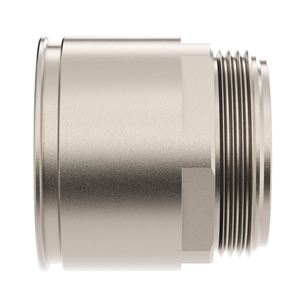 DKC Муфта труба-коробка д.50мм, IP66/IP67, М50х1,5, никелированная латунь