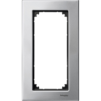 SE Merten SM M-Elegance Платина серебро Рамка 2-ая без перегородки MTN403860