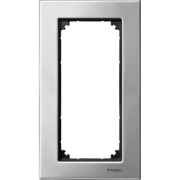 SE Merten SM M-Elegance Платина серебро Рамка 2-ая без перегородки MTN403860