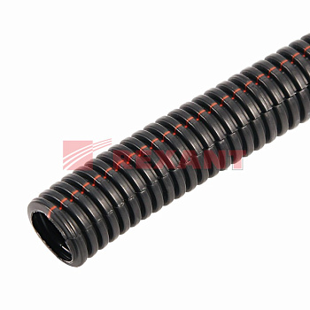 Труба автомобильная гофрированная НЕГОРЮЧАЯ 9,8 мм ПП 50 м разрезная Rexant 15-1051