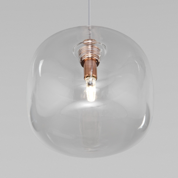 Купить Eurosvet Подвесной светильник со стеклянным плафоном 50128/1 золото a057261