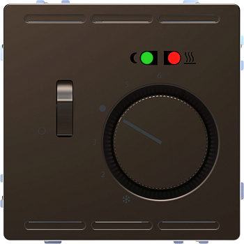 SE Merten D-Life Мокко Терморегулятор теплого пола с центральной платой с выключателем +4м 230В MTN5764-6052