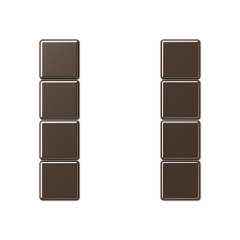 JUNG комплект накладок 4гр мокко A504TSAMO