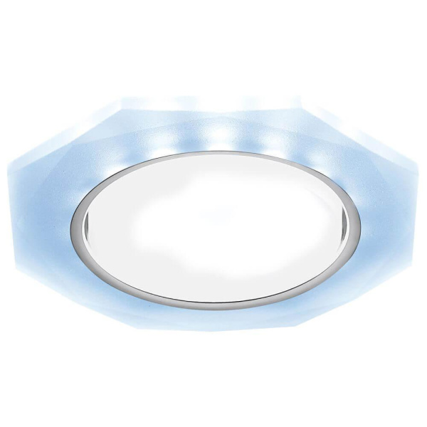 Ambrella Встраиваемый точечный светильник со светодиодной лентой G216 CL/CH/CLD хром/прозрачный GX53+3W (LED COLD)