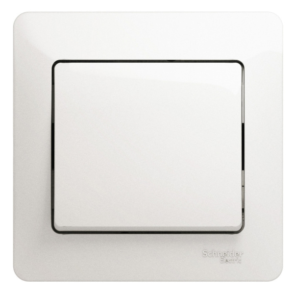 Systeme Electric Glossa Перламутр Выключатель 1-клавишный, сх.1, 10АХ (в сборе)