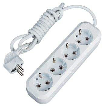 EKF PROxima Удлинитель "Эксперт" 4 гнезда 5 метра 16А/3,5кВт с заземлением ПВС 3х1