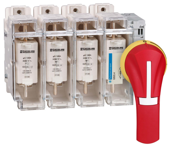 Купить SE Ручки для фронтальных выносных рукояток IP65, красный/желтый (GS2AH540)