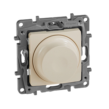 Legrand Etika Слоновая кость Светорегулятор поворотный, 300Вт, без нейтрали 672319