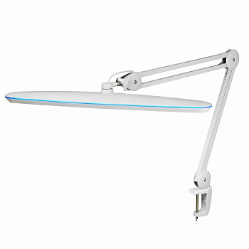 Настольная лампа на струбцине 117LED, Blue Stream, 5 уровней яркости, белая Rexant 31-0409