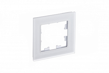 Systeme Electric AtlasDesign Nature Матовое стекло белый Рамка 1-ая