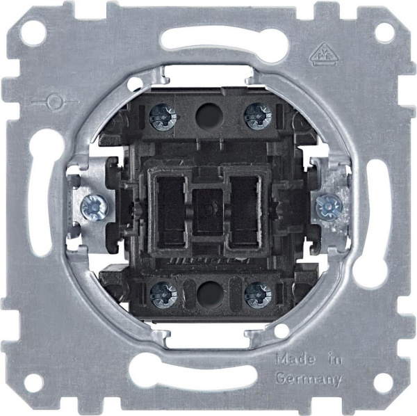 Купить SE Merten Механизм QuickFlex Выключателя 1-клавишного 2-полюсного, 20А, 250В, винт. клеммы MTN311201