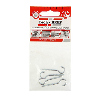 Tech-Krep Шуруп-полукольцо 3,5х40(45) (4 шт) - пакет 113134