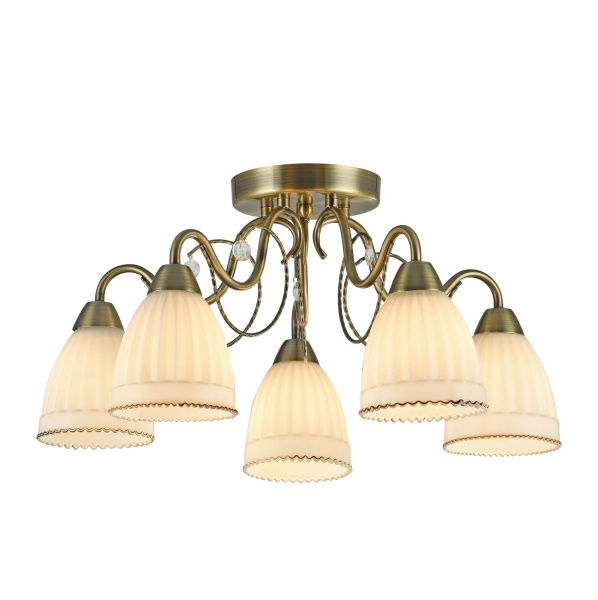 Купить Freya Classic Letizia Бронза Потолочный светильник E14 40W FR2757-PL-05-BZ