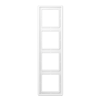 JUNG LS 990 Белый матовый Рамка 4-ая LS984WWM