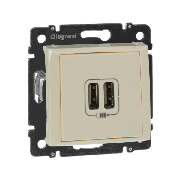 Купить Legrand Valena Крем Розетка 2-ая USB 774170