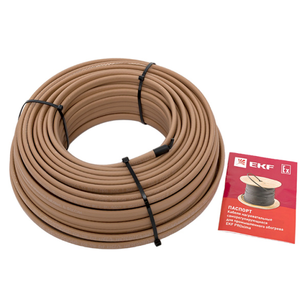 Купить EKF Саморегулирующийся нагревательный кабель ESR-33P (33 Вт/м) 50 м, полиолефин