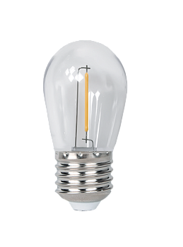 Jazzway Лампа PLED- ECO- S14 1w E27 2700K CLEAR .5040625