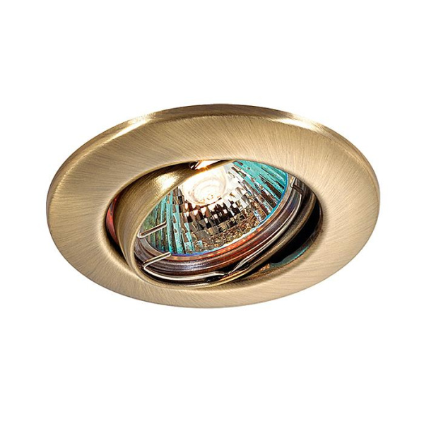 Novotech 369691 NT12 274 Светильник встраиваемый ПВ IP20 GX5.3 50W 12V CLASSIC бронза