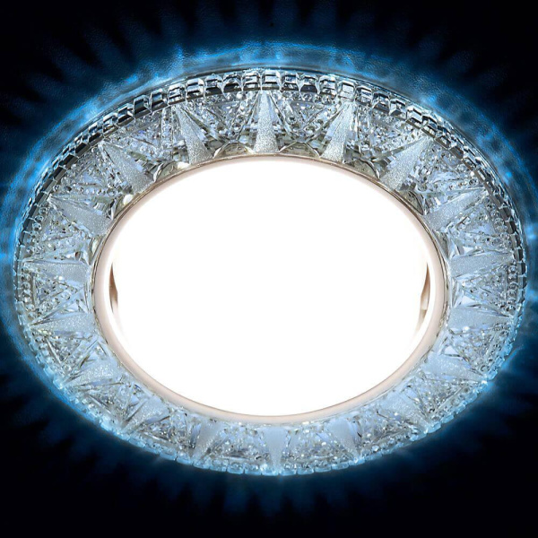 Купить Ambrella Встраиваемый точечный светильник со светодиодной лентой G301 CL/CLD хром/прозрачный GX53+3W(LED COLD)