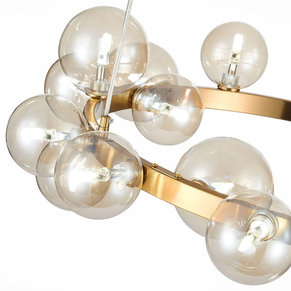 Купить ST Luce SL1165.302.15 Светильник подвесной Бронза/Коньячный G4 15*3W