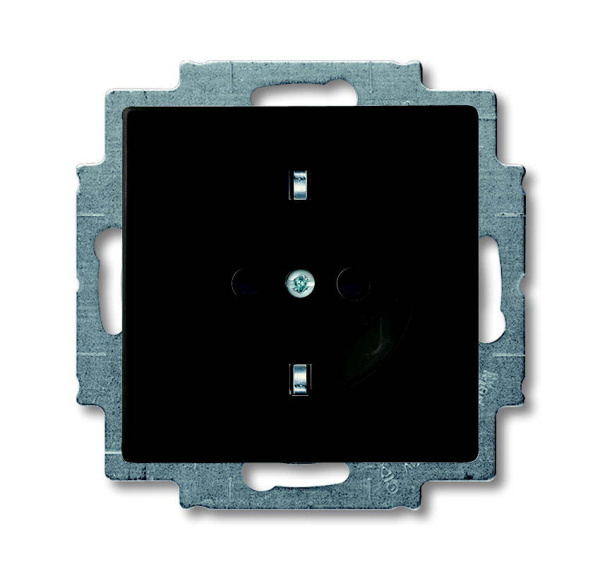 ABB BJB Basic 55 Шато (чёрн) Розетка с/з 2CKA002011A6142