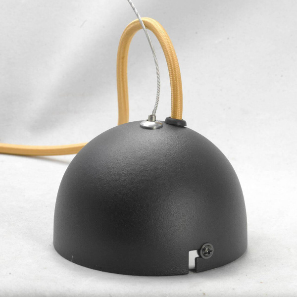 Купить Lussole LOFT Металл Черный /  Ткань Подвес E27 60W LSP-8053