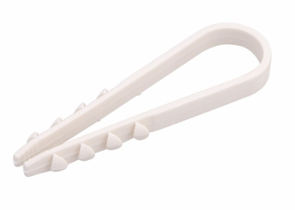 PROconnect Дюбель-хомут нейлоновый 5-10 мм, белый, упаковка 100 шт. 07-4501-2