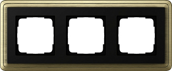 Gira ClassiX Бронза/Черный Рамка 3-ая 0213622